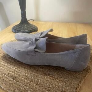 Stuart Weitzman Gray Suede Loafers, S88